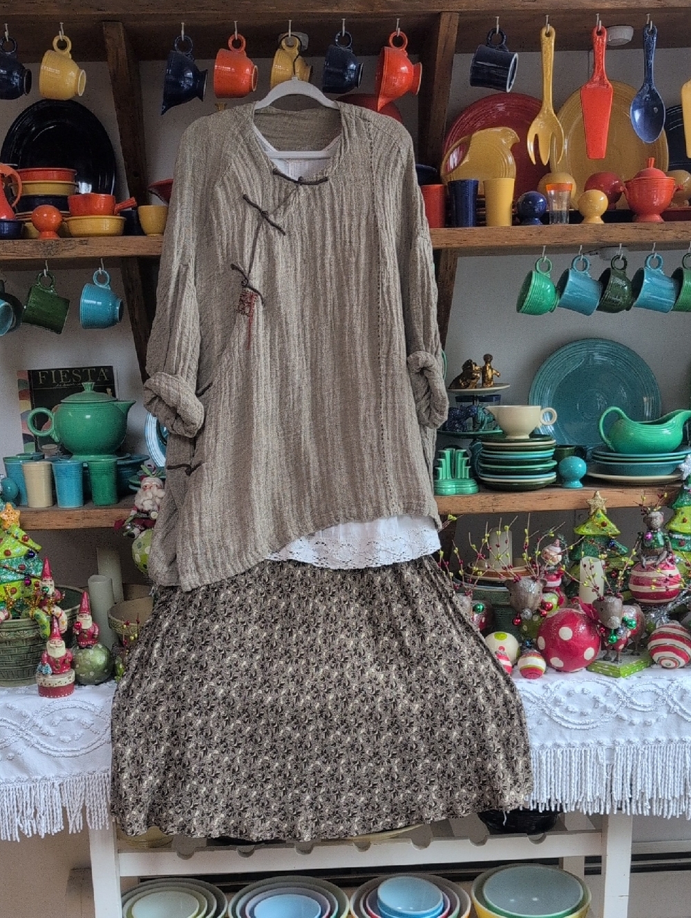 Banana Republic Lined Floral Swing Skirt